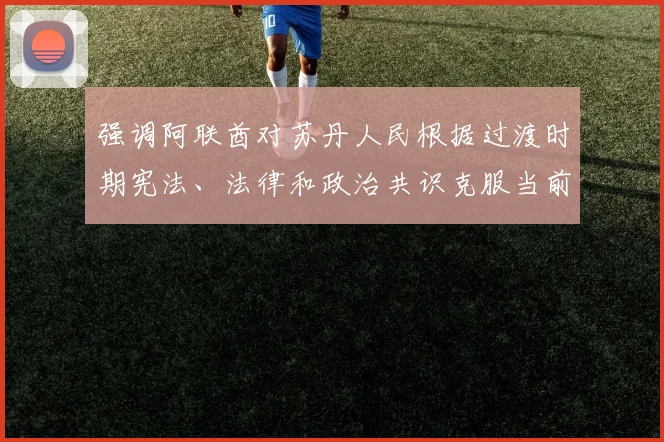 强调阿联酋对苏丹人民根据过渡时期宪法、法律和政治共识克服当前阶段困难的信心